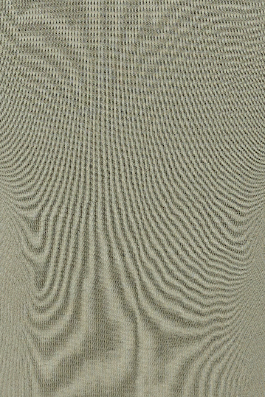 Mayfair Vest Knit Top Khaki